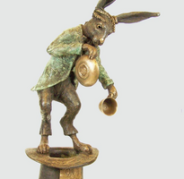 The Mad March Hare Bronze Water Feature